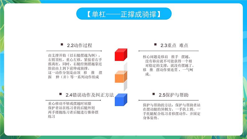 人教版八年级 体育与健康 第七章 单杠 课件第7页