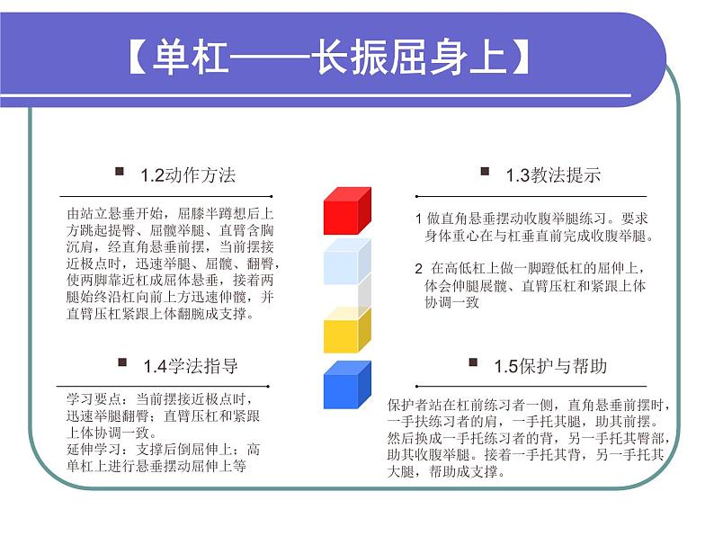 人教版八年级 体育与健康 第七章 单杠（课件）05