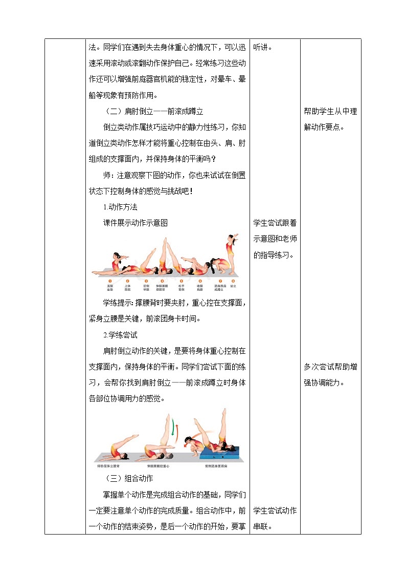 人教版体育七年级全册 第七章《体操》教案第3页