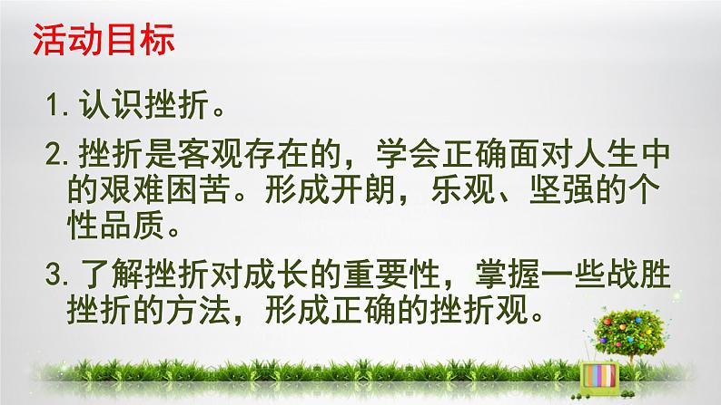 闽教版心理健康七年级 13.挫折与成长 课件第3页