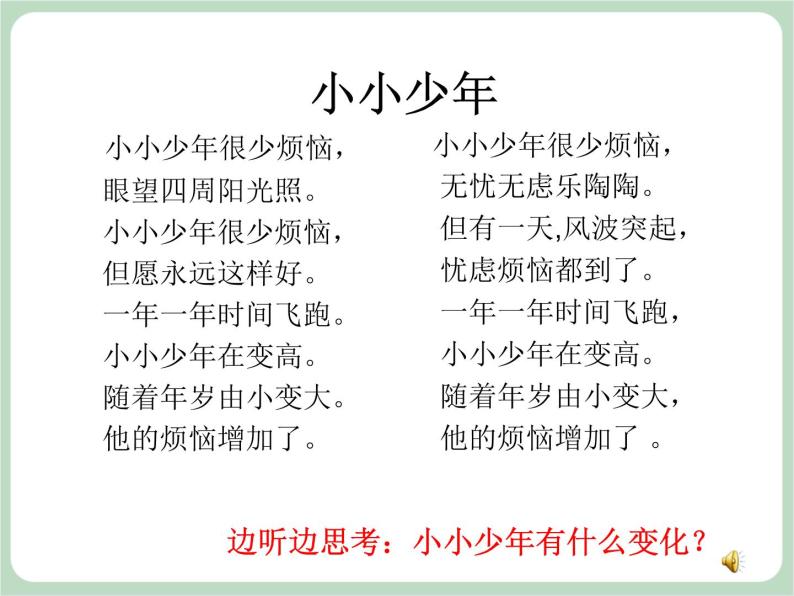 北师大七年级全册心理健康4 青春的模样课件05