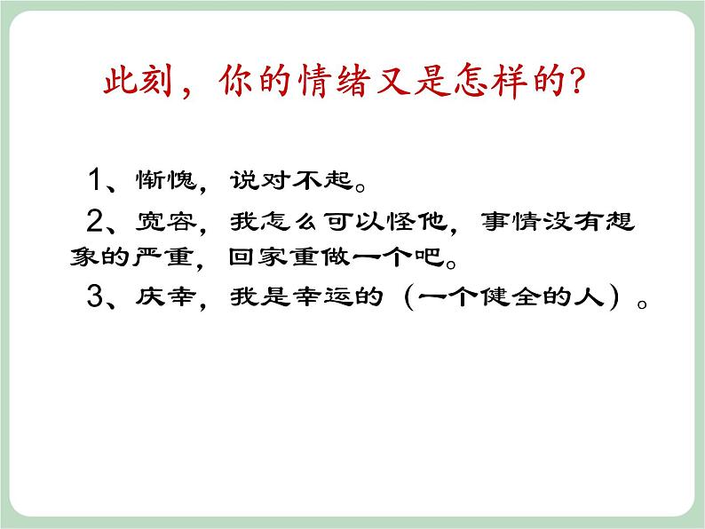 北师大七年级全册心理健康6 管理情绪课件08