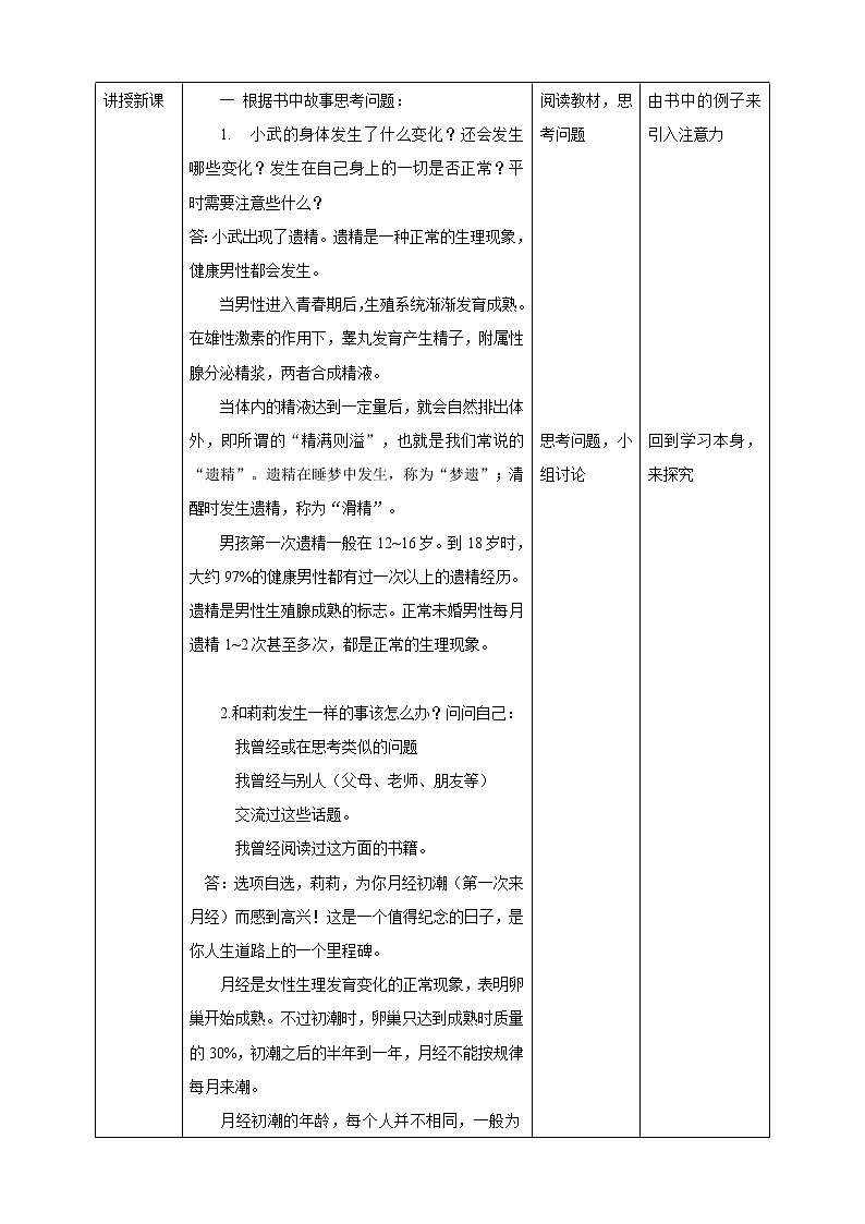 七年级心理健康 第六课 青春在轻轻地敲门  课件+教案02