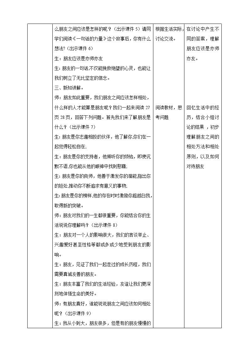 八年级心理健康第四课朋友之间 课件＋教案02