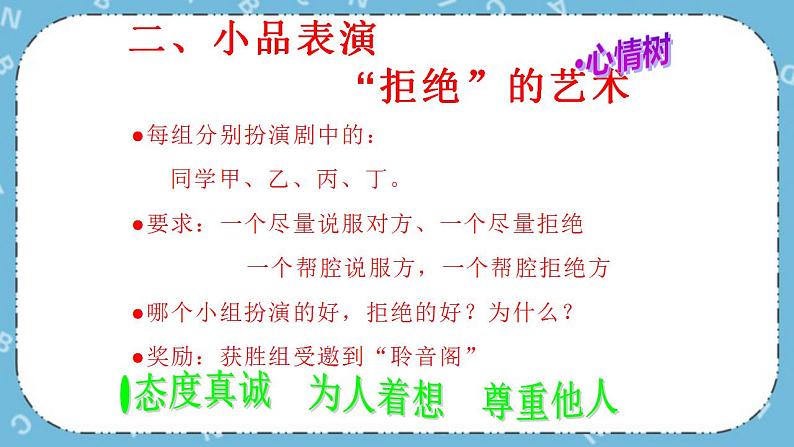 北师大八年级全册心理健康14 勇敢说“不“课件+教案05