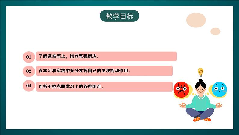 黑龙江教育版心理健康八年级下册 1 《迎难而上》课件第4页