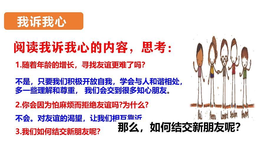 北师大版心理健康七上第2课 结交新朋友 课件第7页