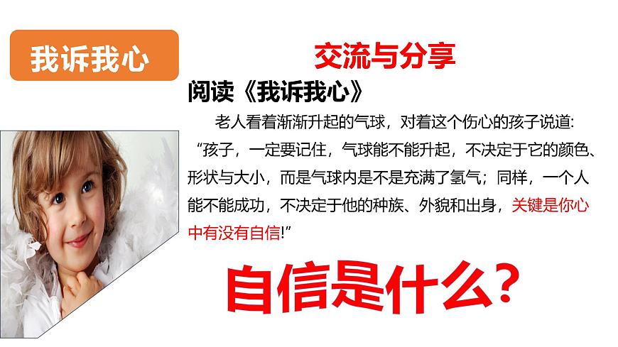 北师大版心理健康七上9课.我自信，我快乐 课件第3页