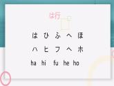五十音图+は行+课件+初中日语人教版第一册