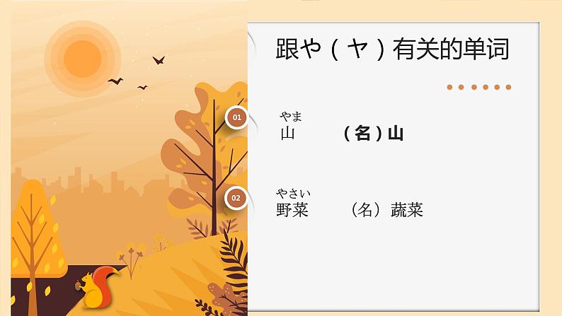 五十音图+や、ら行课件+初中日语人教版第一册08