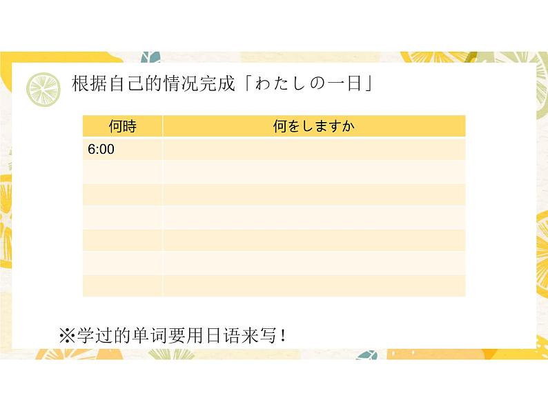 人教版日语七年级第九课.わたしの1日 9.1私の一日 课件第4页