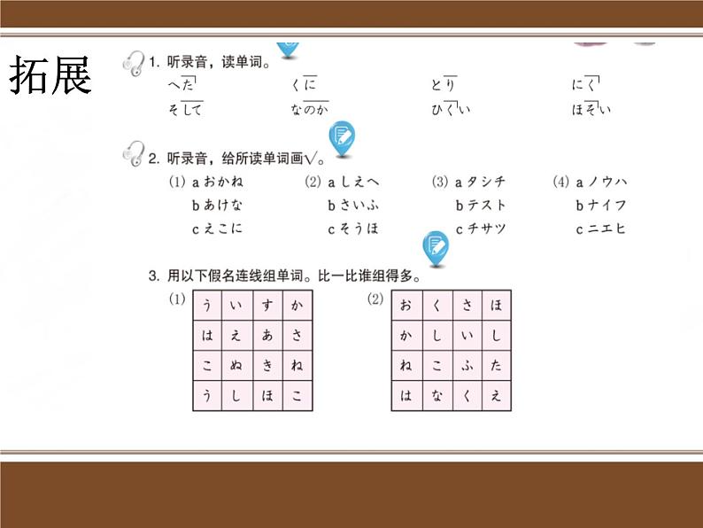 初中七年级第1课第四课时pptおはようございます人教版日语七年级课件第6页