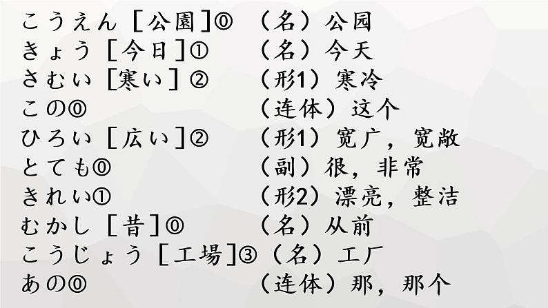 公園课件ppt  人教版日语七年级第4页