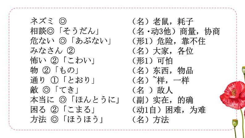 16课ネズミの相談 课件 人教版日语七年级02