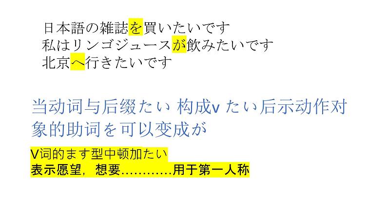 【上课必备】人教版 初中日语 八年级 第二课 单词加语法 课件06