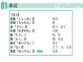 【上课必备】人教版 初中日语 八年级 第四课 单词 课件