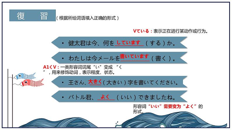 【上课必备】人教版 初中日语 八年级 第五课 会话 课件第3页