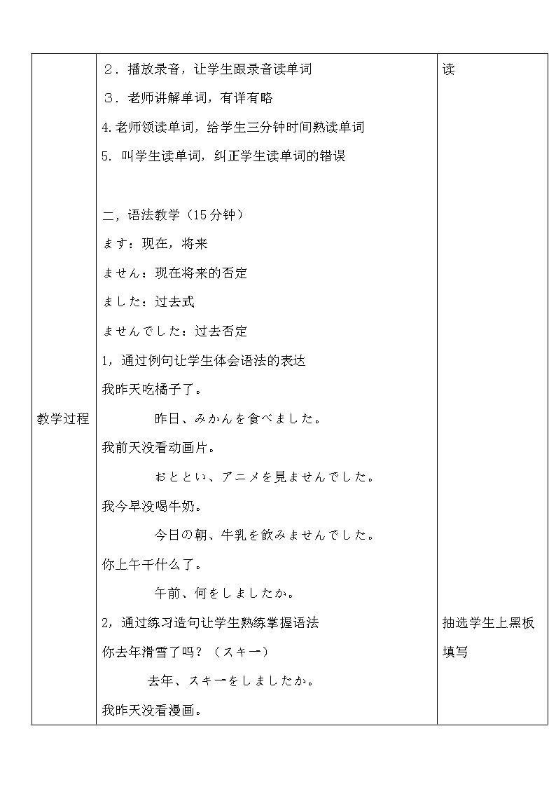 人教版日语七年级 第10课 《会话：バス停で 》第1课时 课件+教案+导学案02