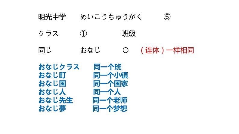 语法&会话  课件  人教版日语七年级第一单元第2页