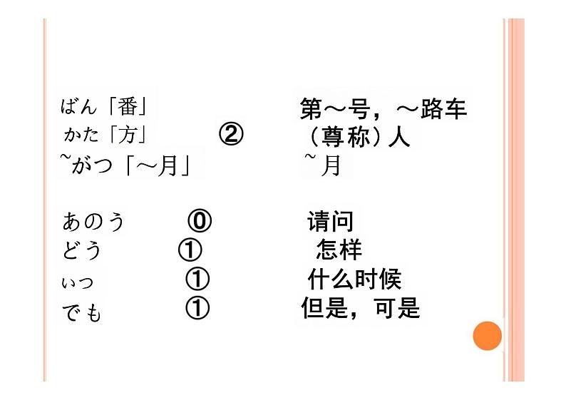 第十课 バス停で 重点单词语法课件 2024-2025学年初中日语人教版第一册第3页