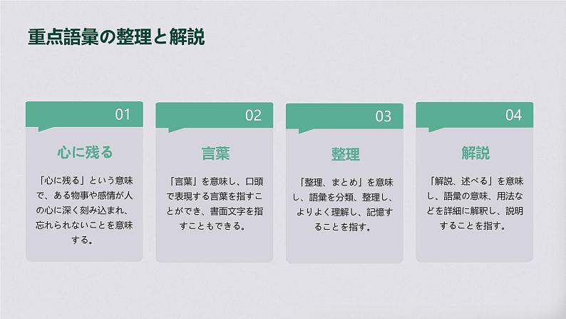 人教版初中九年级全册日语-第四单元-课次12 课文：心に残っている言葉【课件】第8页