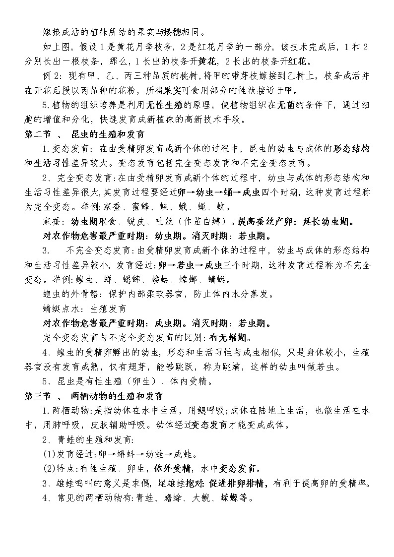 人教版八年级下册生物知识点总结整理第2页