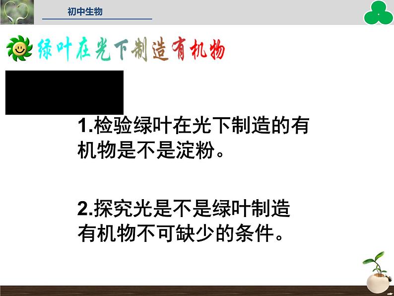 第三单元第四章绿色植物是生物圈中有机物的制造者人教版生物上册课件04