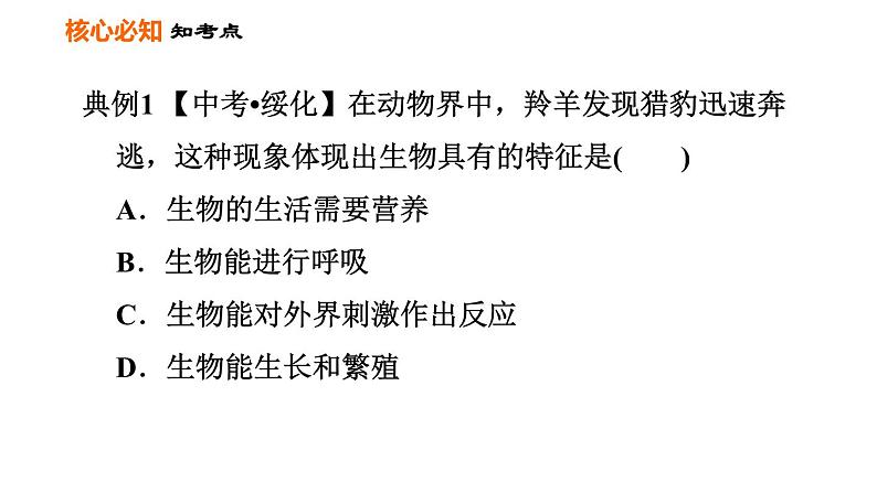 人教版七年级上册生物课件 第一单元 第一章巩固强化复习第7页