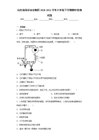 山东省菏泽市定陶区2020-2021学年八年级下学期期中生物试题（word版 含答案）