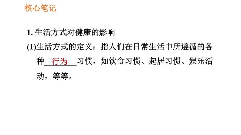 人教版八年级下册生物习题课件 第8单元 8.3.2 选择健康的生活方式第2页