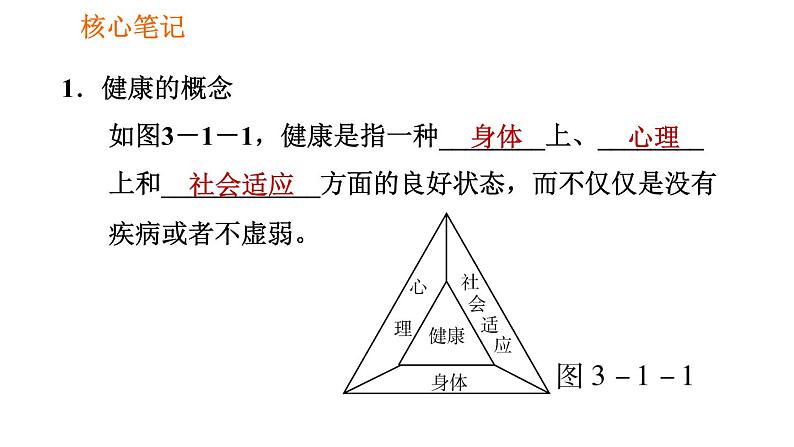 人教版八年级下册生物习题课件 第8单元 8.3.1 评价自己的健康状况02