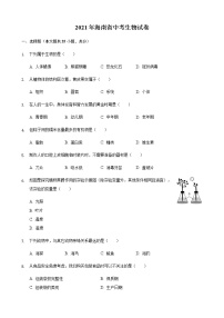 2021年海南省中考生物真题（word版附解析）