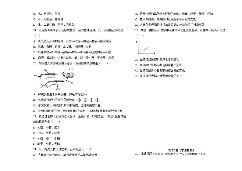 内蒙古霍林郭勒市2020-2021学年七年级下学期期末考试生物试题（word版 含答案）第3页