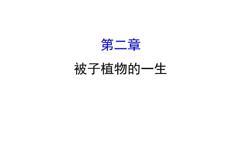 2021-2022学年人教版生物中考复习之被子植物的一生课件PPT01