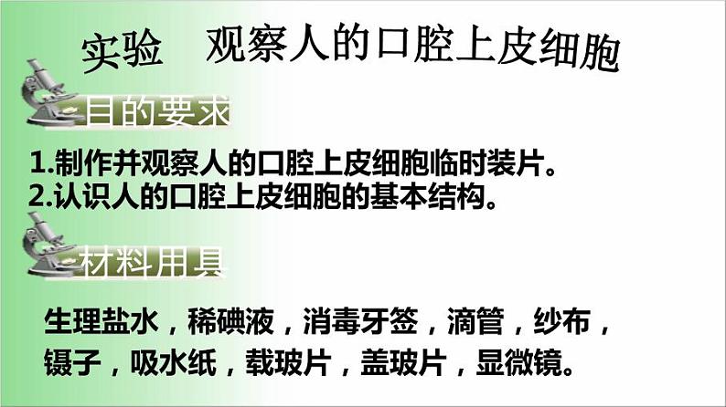 2021——2022学年人教版七年级生物上册2.1.3动物细胞 课件第2页