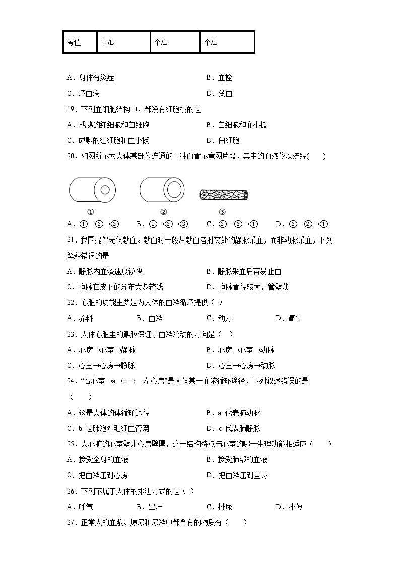 四川省广安市岳池县2020-2021学年七年级下学期期中生物试题（word版 含答案）03
