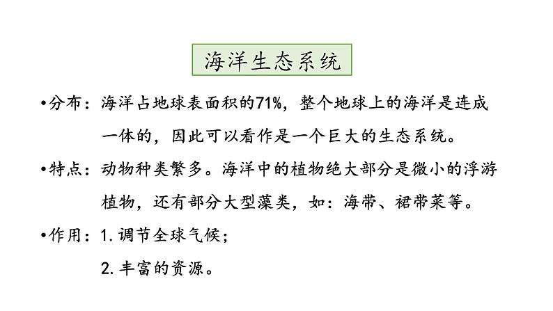 苏教版八年级上册生物20.1生物圈中的各种生态系统课件(共29张PPT)第7页