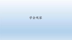 冀教版七年级上册第二节  学会观察授课ppt课件
