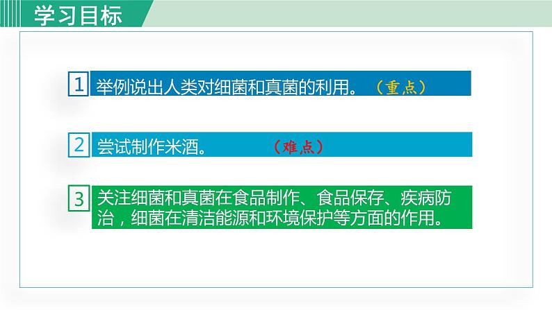 人教版八年级生物上册 第五单元 第四章 细菌和真菌第五节 人类对细菌和真菌的利用 课件03