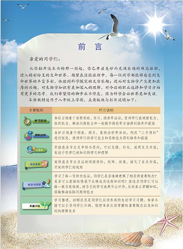 北京版八年级生物上册电子课本书2024高清PDF电子版03