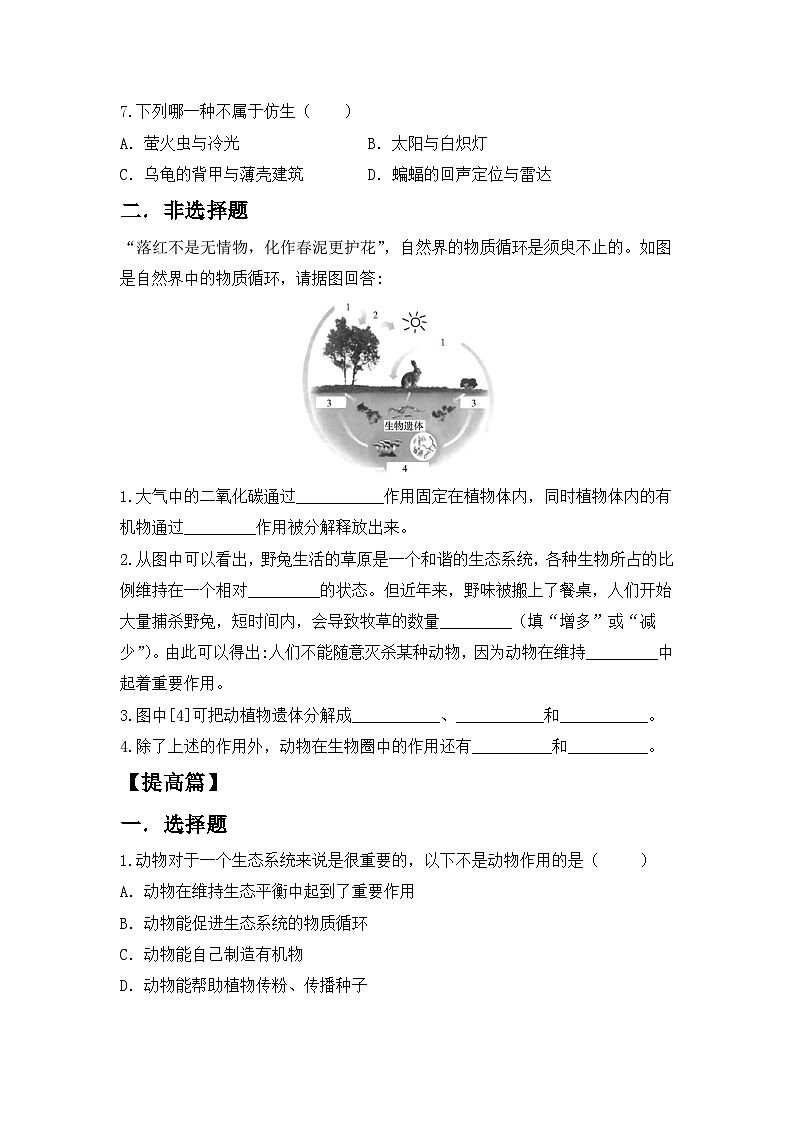 【核心素养目标】人教版初中生物八年级上册5.3《动物在生物圈中的作用》课件+视频+教学设计+同步分层练习（含答案）02