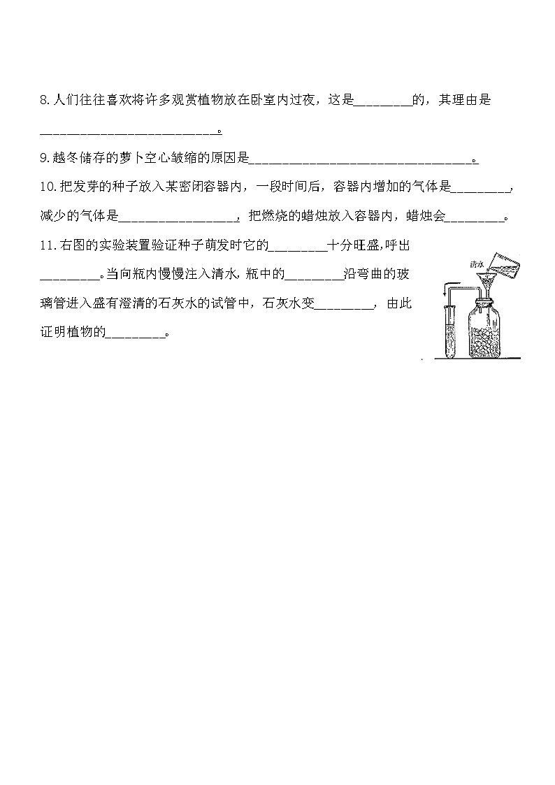 3.5.2呼吸作用 同步练习02