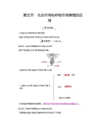 生物七年级上册第3单元 生物圈中的绿色植物第6章 绿色植物的光合作用和呼吸作用第五节 光合作用和呼吸作用原理的应用免费导学案