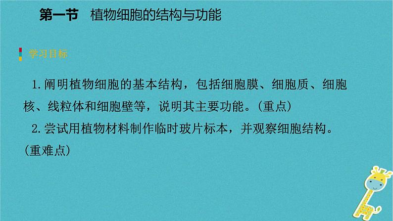 2018年七年级生物上册第二单元第三章第一节植物细胞的结构与功能课件新版苏教版20180822367第3页