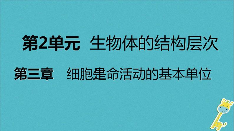 2018年七年级生物上册第二单元第三章第三节细胞的分裂与分化第1课时细胞分裂课件新版苏教版20180822369第1页