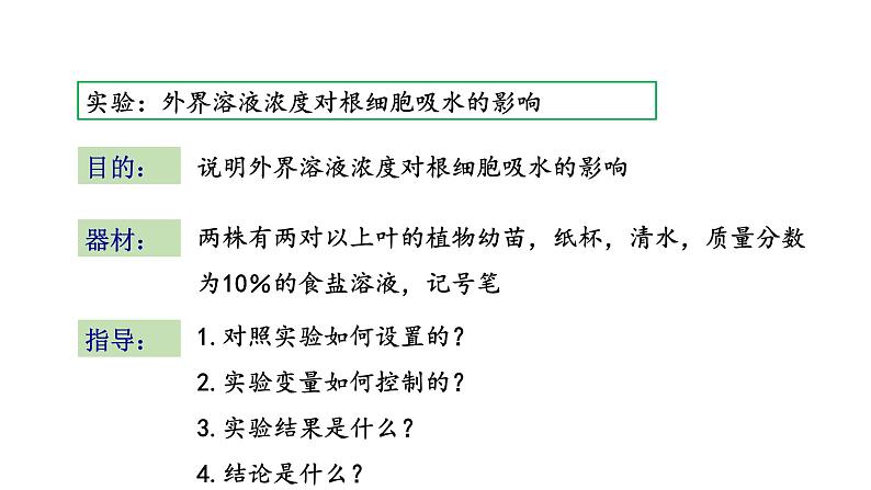 5.3 植物生长需要水和无机盐 教学课件 苏教版七年级生物上册08