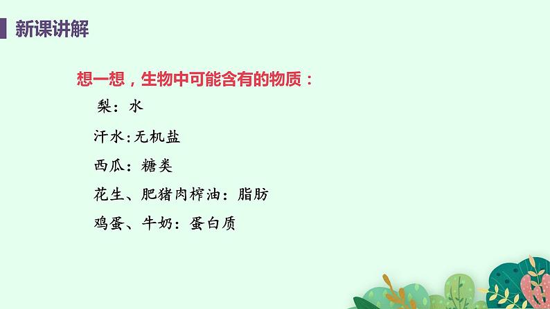 2021年初中生物人教版七年级上册  2.1.4  细胞的生活  课件第7页