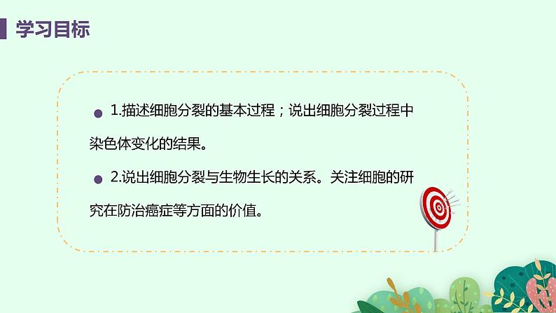 2021年初中生物人教版七年级上册  2.2.1  细胞通过分裂产生新细胞  课件03