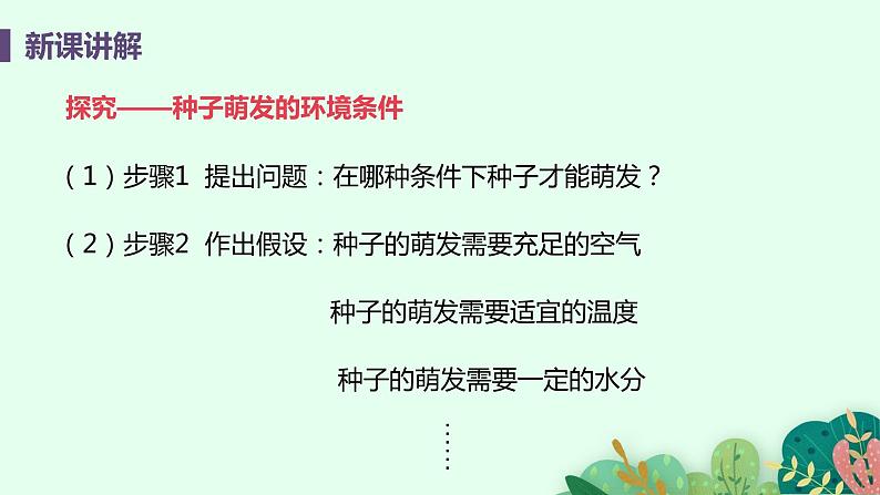 2021年初中生物人教版七年级上册  3.2.1  种子的萌发  课件07