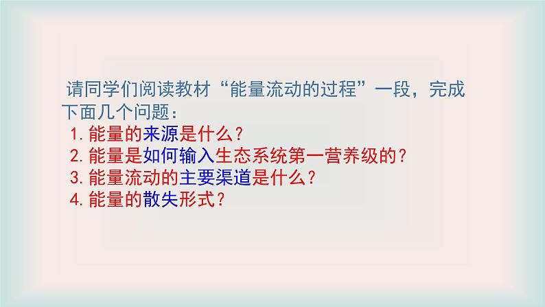 济南版生物八年级下册6.2.3能量流动和物质循环课件第5页